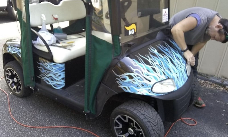 Custom Golf Cart wrap